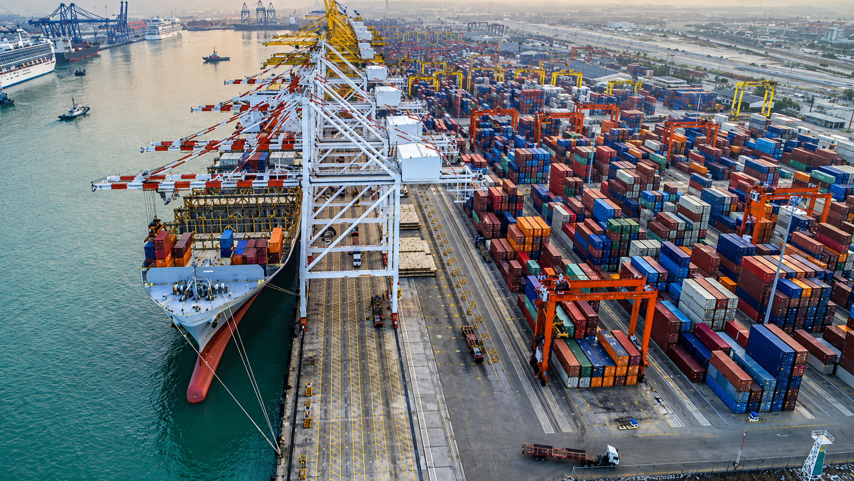 Ocean freight cargo ship